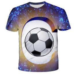 Camisetas de hombre Verano Niños Niñas Moda 3D Camiseta Fútbol Fuego Divertido Impreso Camiseta Niños Niña Adolescente Niños Niños Tops 230718