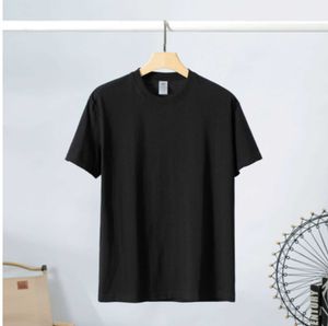 T-shirts d'été pour hommes, hauts de styliste de marque, en coton mercerisé, manches courtes, haut décontracté à la mode