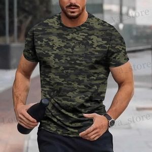 T-shirts masculins T-shirts de camouflage d'été 3D Strtwear Men de femme Fashion surdimension