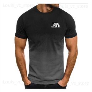 T-shirts masculins Vêtements d'été Le dernier t-shirt respirant décontracté pour hommes à manches courtes 3D imprimées à manches imprimées T-shirt imprimé Collier Top T230831