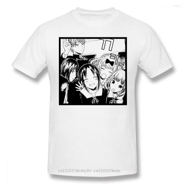 T-shirts pour hommes été Cool coton Kaguya Sama amour est guerre Miyuki Shinomiya Fujiwara Anime Ofertas T-shirt