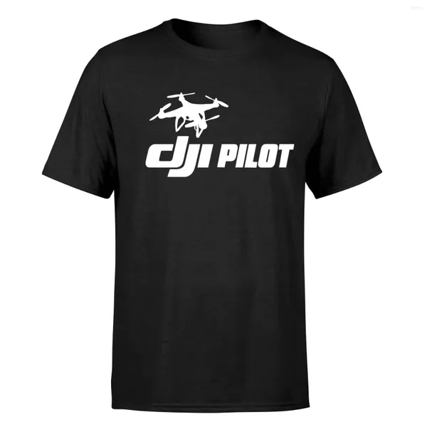 Camisetas para hombre, camiseta de algodón de verano para hombre y mujer, camisetas de manga corta para aviones de vuelo DJI Drones de alta calidad