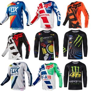 T-shirts pour hommes Cyclisme d'été T-shirt à manches longues Moto Cross-country Vitesse Down VTT Cross-country Sports de plein air T-shirt respirant