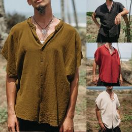 Camisetas masculinas verano cárdigan de algodón europeo y americano al por mayor