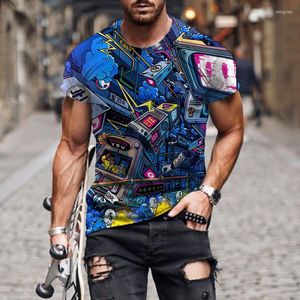 T-shirts pour hommes T-shirt transfrontalier de style européen et américain d'été Tendance imprimée en 3D à manches courtes Fabricants de sources