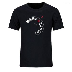 T-shirts pour hommes mode d'été caméra bouton tir manuel t-shirts hommes à manches courtes pographie Camisetas chemise t-shirt haut vêtements