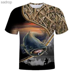 T-shirts masculins T-shirt de poisson de mode d'été