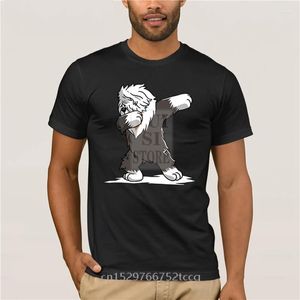 Camisetas para hombre, camisa a la moda de verano, bonito perro pastor inglés Dabbing antiguo, regalo divertido para hombre, Color Steampunk de bajo precio para hombre