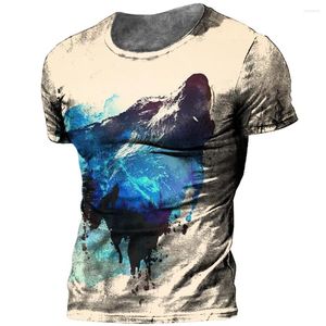 Heren t shirts zomer mode streetwear o-neck extra grote short mouw tees heren t-shirt tops dieren grafisch shirt 3D print vintage