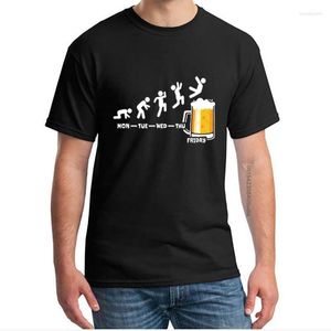 Heren T-shirts Summer Fun Tee Drunken Little Man Print Korte mouw Top Party Home Fashion Casual Hoge kwaliteit katoenen T-shirt