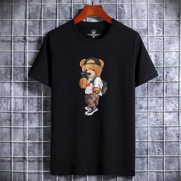 T-shirts voor heren zomer grappige beer Harajuku luxemerk t-shirt voor mannen t-shirt korte mouw T-shirt herenkleding comfortabel dagelijkse mannelijke tops