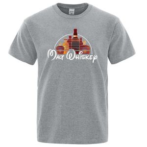 T-shirts masculins T-shirt imprimé de malt Summer Summer Men surdimension