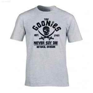 T-shirts pour hommes Summer Goonies T-shirt T-shirts en coton pour hommes Crâne Pirate Imprimer Mode Manches courtes Femmes Hip Hop Tee-shirt surdimensionné Livraison gratuite Z0221