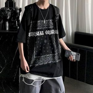 T-shirts pour hommes Été Harajuku Hommes Punk Couple Vêtements Graphique Tops Imprimer Vintage Unisexe Tshirt T-shirts surdimensionnés Femmes VêtementsMil