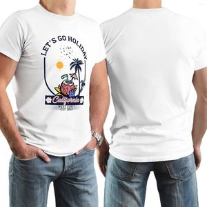 Heren T-shirts Zomer Hawaïaanse stijl T-shirts Puur katoen Strandvakantie Zweetabsorberend T-shirt OSutdoor Kleding Harajuku Tops