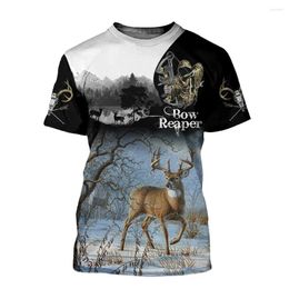 T-shirts pour hommes de chasse d'été