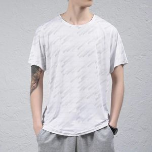 T-shirts pour hommes T-shirts à manches courtes imprimées à glace d'été