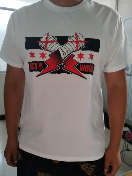 Camisetas de hombre verano en el mundo CM Punk camiseta Club Nexus Wrestling manga corta personalizada 2023 hombres algodón