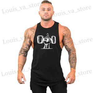 T-shirts masculins Summer Loose Gym Top Top Men Coton Body Body Body