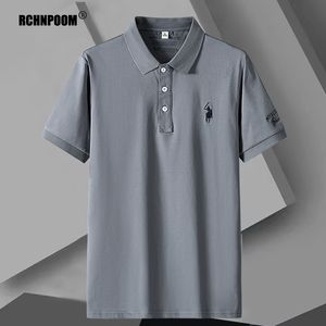 Men S t Shirts Summer Luxe Business Polo Shirts Rapel Casual Fashion Short Sleeve Polos Brand Borduurde Baggy Clothing 230407