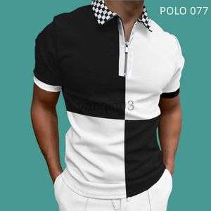 T-shirts pour hommes Été Homme Vêtements surdimensionnés Urban Streetwear Mode Marque de luxe Golf T-shirt Revers Casual Tops 2023 Hommes Polos S-4XL J230602