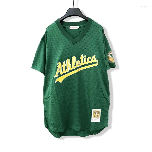 Camisetas para hombres Hombres de verano Bordado Jersey de béisbol Camisa de manga corta Tallas grandes Top Streetwear