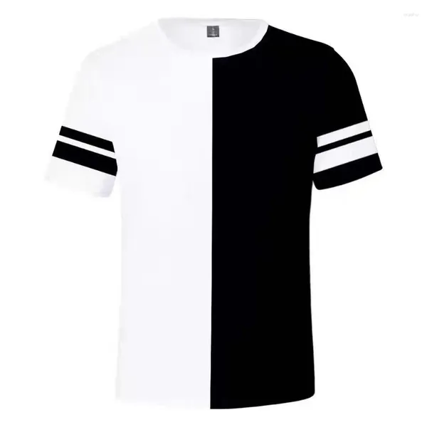 Camisetas para hombres Camisa de verano para hombres Moda Casual Mujer Pareja Impreso en 3D Negro Blanco Niños Niño Niña Camiseta unisex Tops Camisetas