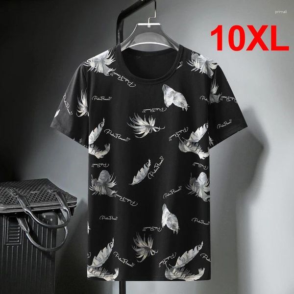 T-shirts pour hommes Summer Streetwear Fashion Fashion Prime Imprimé à manches courtes Tshirt Oversize Tees Tops Baggy T-shirts Plus taille 10xl HA083