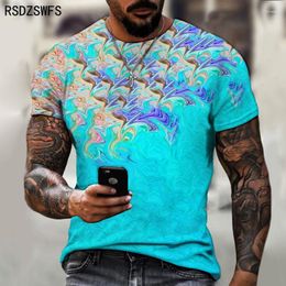 Heren t shirts zomer heren t-shirt 3D print paar dezelfde stijl casual sport oversized mode o-neck korte mouw punk top