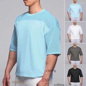 T-shirts d'été pour hommes, à manches courtes, décontractés, en maille respirante, à séchage rapide, vêtements de football, 786
