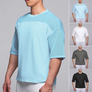 T-shirts pour hommes été hommes T-Shirts chemise à manches courtes homme haut décontracté t-shirts maille respirante séchage rapide vêtements de football