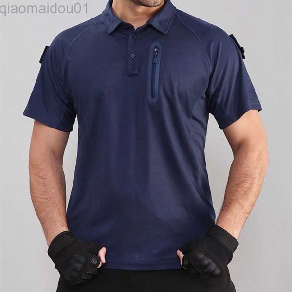 Camisetas de verano para hombre, camiseta táctica de camuflaje de secado rápido para hombre, ciclismo al aire libre, escalada, entrenamiento militar, transpirable, manga corta, camiseta militar L230713