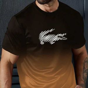 T-shirts masculins Mentins d'été T-shirt Strene Design Imprimé T-shirts à manches courtes décontractées