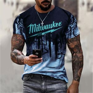 T-shirts voor heren zomerheren t shirts oversized losse kleding vintage korte mouw mode t-shirt voor mannen trendy casual t-shirt 3D-printers