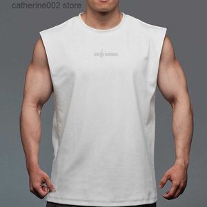 Heren T-Shirts Zomer Mesh Heren Workout Tank Top Bodybuilding en Fitness Singlets Sneldrogend Vest Gym Kleding Spier Mouwloos Shirt T230601