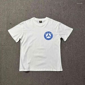 Heren t shirts zomermodellen interesse letter afdrukkende mannen vrouwen los fitting vrijetijdsronde ronde nek korte mouwen t-shirt 2024