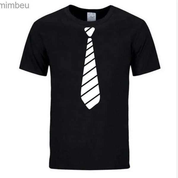 T-shirts pour hommes Été Nouveau Fun Tie Design T-shirt pour hommes Nouveauté Mode Hip Hop Manches courtes Casual Confortable Impression 3D Beau ClothingL240110