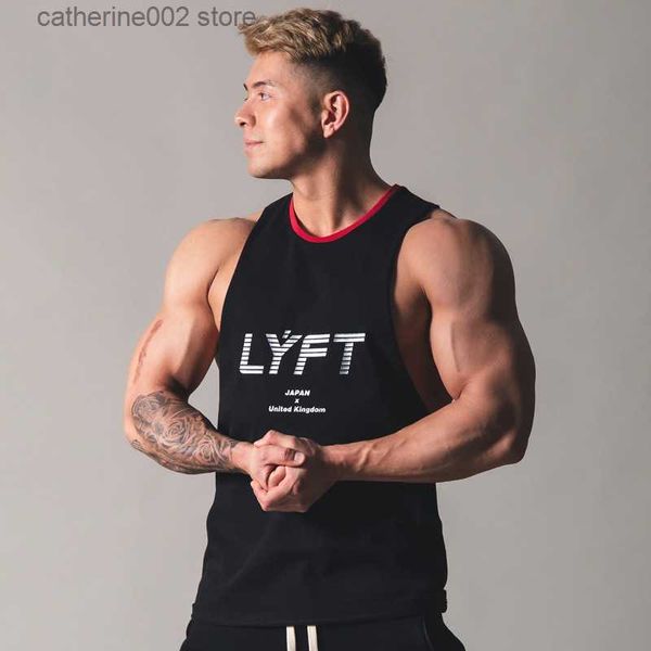 Camisetas para hombres Verano Nuevo estilo Gimnasio Entrenamiento Chaleco de entrenamiento para hombres Camisa sin mangas negra Deportes Fitness Chaleco de algodón Cuello redondo para hombres Chaleco casual T230601