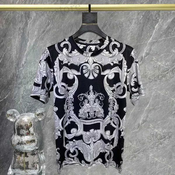 T-shirts masculins Été Nouveau tshirt pour hommes ART ART ART PRINT COURT SLVE T-SHIRT MENS SOCIAL CLUB COURT