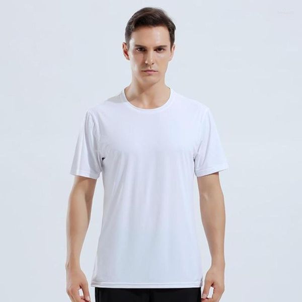T-shirts pour hommes Summer Sportswear Stretch T-shirt Hommes Loose Short Sleeve Top Casual Ice Silk Respirant Sports Tshirts Plus Size 4xl