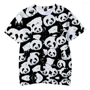 T-shirts voor heren Zomer Panda Jongens Dames Kleur T-shirt 3D-printen Sport Ademend Lichtgewicht Semi-transparant Fitness Top