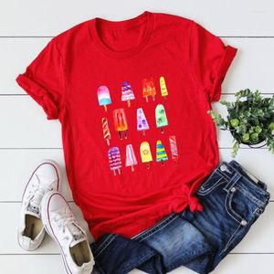 Heren t shirts zomerse ijslollys t -shirt mannen kleurrijke aquarel grafische T -stukken kleding plus size hawaii vakantie shirt