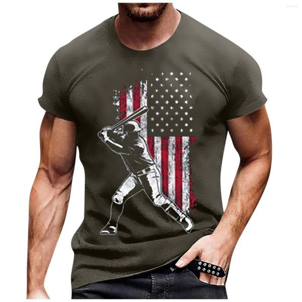 T-shirts pour hommes chemises d'été pour l'homme 2023 Lettre de baseball vintage à manche à manches
