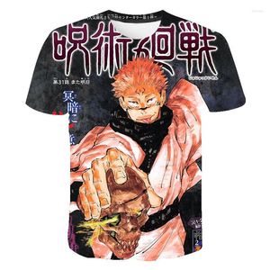 T-shirts pour hommes Été manches courtes Jujutsu Kaisen3D Imprimé Casual Garçon Fille Enfants Mode Streetwear Cool Hommes Femmes Enfants Tops