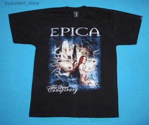 T-shirts pour hommes T-shirts d'été à manches courtes T-shirt de mode Epica The Divine Conspiracy T-Shirt Nouveau L240304