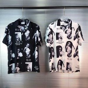 T-shirts pour hommes Style d'été Wacko Maria Hawaii Chemises Hommes Femmes Chemise courte Tee Hommes Vêtements Mode japonaise J240228