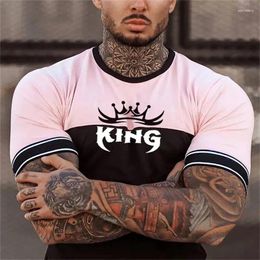 T-shirts pour hommes T-Shirt d'été 3D King imprimé hauts mode unisexe T-Shirt à manches courtes col rond chemise surdimensionnée décontracté vacances mâle