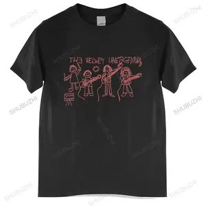 Heren T-shirts Zomer T-shirt Heren Merk Teeshirt Het Velvet Underground Shirt Art Garage Punk Rock Band Heren Euro Size TOPS