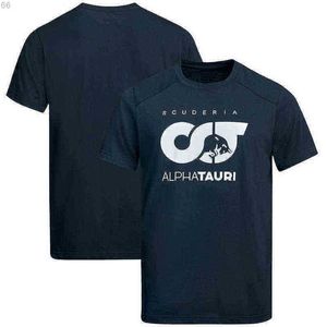 T-shirts pour hommes T-shirt d'été Hommes Scuderia Alpha Tauri Team Tshirt Formule Un Uniforme Costume de course F1 Moto Tee Cyclisme Jersey Clo