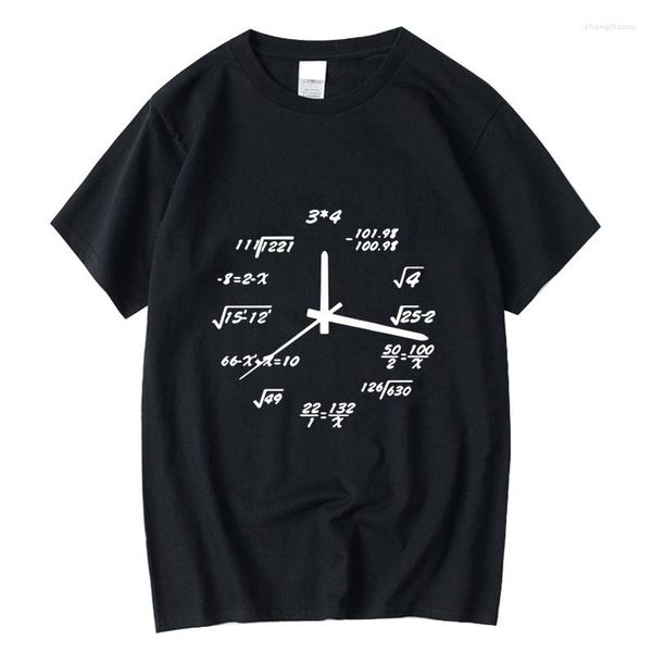 Camisetas para hombres camiseta de verano algodón de algodón puro diversión de matemáticas Math